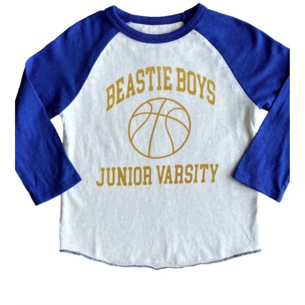 NEW ROWDY SPROUT kid's beastie boys jv raglan tee in blue